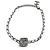Collana Chanel 2025 B25C Coco Mark in pelle e strass Argento Bianco - vista 2