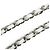 Collana Chanel 2025 B25C Coco Mark in pelle e strass Argento Bianco - vista 4