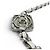 Collana Chanel 2025 B25C Coco Mark in pelle e strass Argento Bianco - vista 5