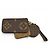 Pochette Trio in pelle Monogram Giant Reverse Louis Vuitton Marrone - vista 3