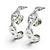 Hermès Orecchini a lobo Hermes Chaine d'Ancre Enchainée in argento sterling