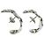 Hermès Orecchini a lobo Hermes Chaine d'Ancre Enchainée in argento sterling - vista 6
