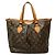 Bolso Louis Vuitton Monogram Palermo PM Castaño Negro