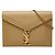 Borsa a tracolla con catena Cassandra Envelope Saint Laurent Beige