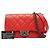 Borsa a Spalla Chanel Matelassé Coco Mark Chain Rosso - vista 7