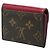 Cartera tríptico Zoe Monogram Louis Vuitton Castaño Rosa Fucsia - vista 2