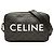 Céline Celine Black Medium Triomphe Coated Canvas Logo Crossbody Nero