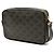 Céline Celine Black Medium Triomphe Coated Canvas Logo Crossbody Nero - vista 2