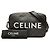 Céline Celine Black Medium Triomphe Coated Canvas Logo Crossbody Nero - vista 7