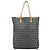 Fendi Gray Zucchino Canvas Tote Brown
