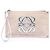 Clutch LOEWE in scamosciato beige con Anagram