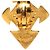 Orecchini Chanel Gold CC placcati oro Cross Clip On D'oro - vista 3