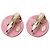 Orecchini Chanel Pink CC placcati oro ed smalto a clip - vista 2
