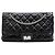 Chanel Black Quilted Aged Calfskin Reissue 2.55 Double Flap 227 Nero