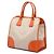 Borsa Prada in tela Canapa beige con bordi in Saffiano - vista 2