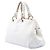 Bottega Veneta White Canvas Braided Tote Weiß - Ansicht 2