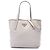 Tote Open Convertible in Vitello Daino bianco Prada Bianco sporco