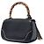 Borsa Gucci Black Medium Calfskin New Bamboo Top Handle Nero - vista 2