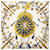 Sciarpa in seta Hermès White Les Cles 90 Blu navy  - vista 2