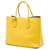 Prada Borsa Double Saffiano Cuir Gialla Medium Giallo - vista 2