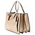 Tote Miu Miu in capra metallizzata oro Madras con chiusura push lock D'oro - vista 2