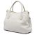 Borsa Tote Convertibile con Zip Prada Gray Vitello Daino Marrone Grigio - vista 2