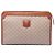 16 Céline Celine Clutch aus beschichteter Canvas Beige Macadam
