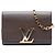 Louis Vuitton Louise Chain MM in pelle grigia Marrone