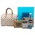 Louis Vuitton White Damier Azur Speedy Bandouliere 25 Bianco - vista 18