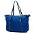 Borsa Tote Convertible Prada Blue Saffiano Trimmed Tessuto Zip Top - vista 2