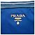 Borsa Tote Convertible Prada Blue Saffiano Trimmed Tessuto Zip Top - vista 5