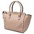 Valentino Brown Small Leather Rockstud Double Handle Tote Braun Fleisch - Ansicht 2