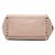 Valentino Brown Small Leather Rockstud Double Handle Tote Braun Fleisch - Ansicht 3