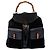 Bamboo Zaino Gucci in scamosciato nero con dettagli in bambù