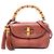 Borsa Gucci Red Medium in pelle New Bamboo Rosso