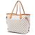 Louis Vuitton White Damier Azur Neverfull MM Bianco - vista 2
