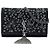 Portafoglio con catena Kate in scamosciato nero con perline e monogramma Saint Laurent