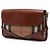Borsa a tracolla Abbott in pelle marrone e tela House Check di Burberry - vista 2