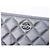 Clutch Chanel Silver Medium Quilted Metallic Lambskin O Case Argento - vista 5