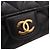 Astuccio per occhiali Chanel Black CC Quilted Caviar con catena Nero - vista 11