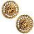 Orecchini a clip Chanel Gold Gold Plated Strass Lion Head D'oro - vista 3