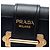 Clutch a catena Cahier in pelle di vitello e Saffiano nero Prada - vista 5