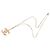 Collana con pendente trapuntato Chanel Gold CC placcato oro e strass D'oro - vista 3