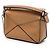 LOEWE Nano Puzzle Satchel aus braunem Kalbsleder Hellbraun - Ansicht 2