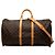 Louis Vuitton Marrone Monogram Keepall Bandouliere 55