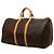 Louis Vuitton Marrone Monogram Keepall Bandouliere 55 - vista 2
