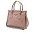 Prada Saffiano Lucido Top Handle Frame Tote in Braun Fleisch - Ansicht 2