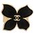 Anello farfalla in smalto placcato oro Gold CC Chanel D'oro