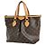 Borsa Tote Louis Vuitton Palermo PM Marrone