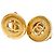 Timeless Orecchini tondi vintage Chanel Coco Mark D'oro